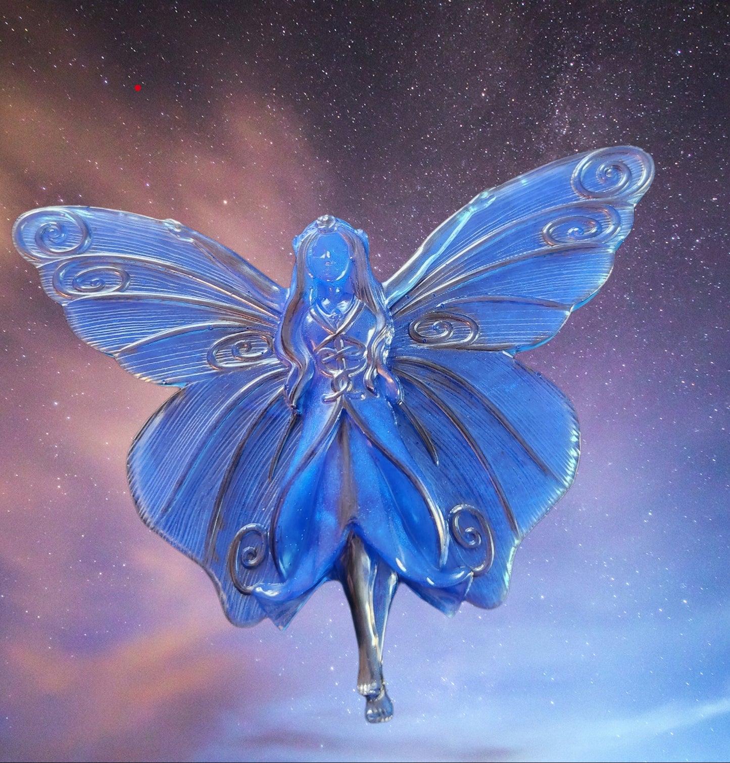 Blue fairy wall hanging