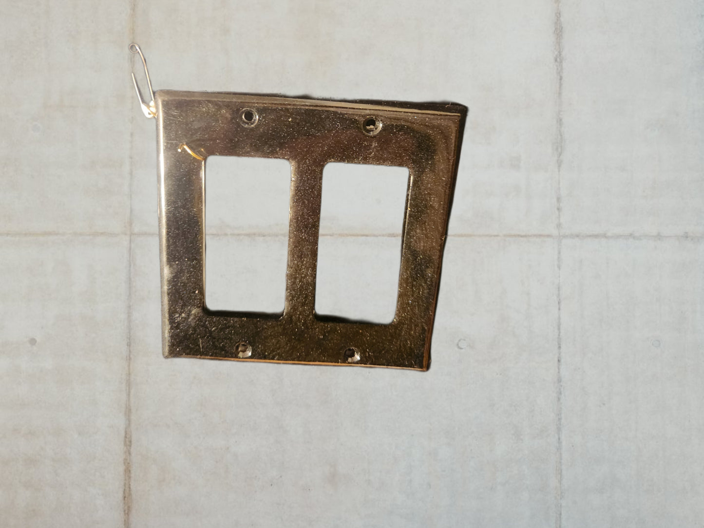 Black resin switch plate