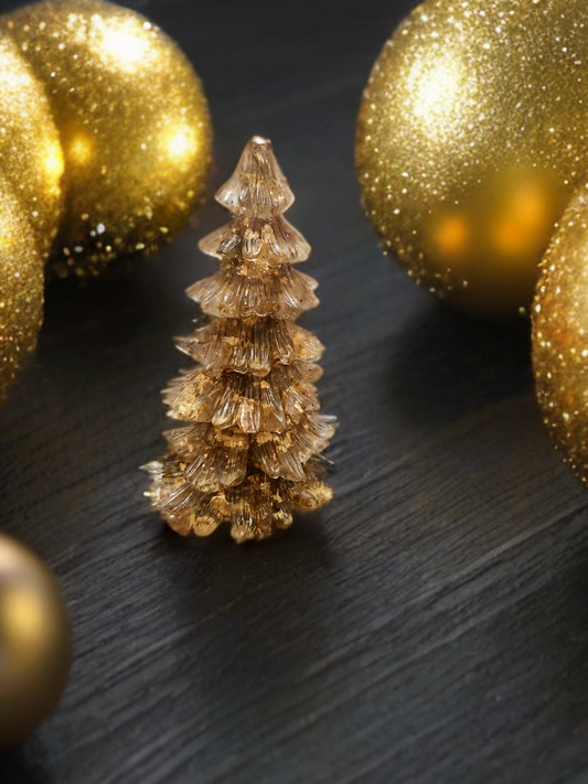 Green and gold Christmas tree