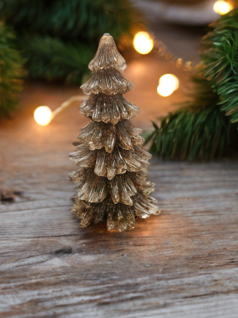 Small moss-green Christmas tree