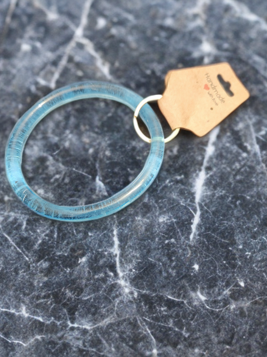 Blue key bracelet