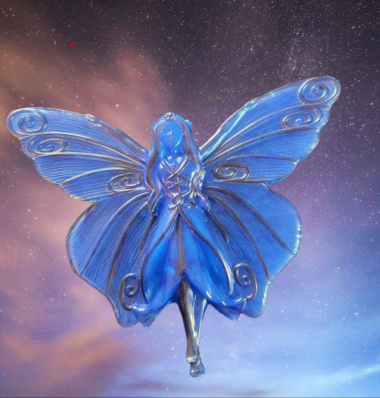 Blue fairy wall hanging
